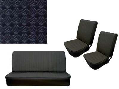 Stoelbekleding set zwart 8.64-7.67